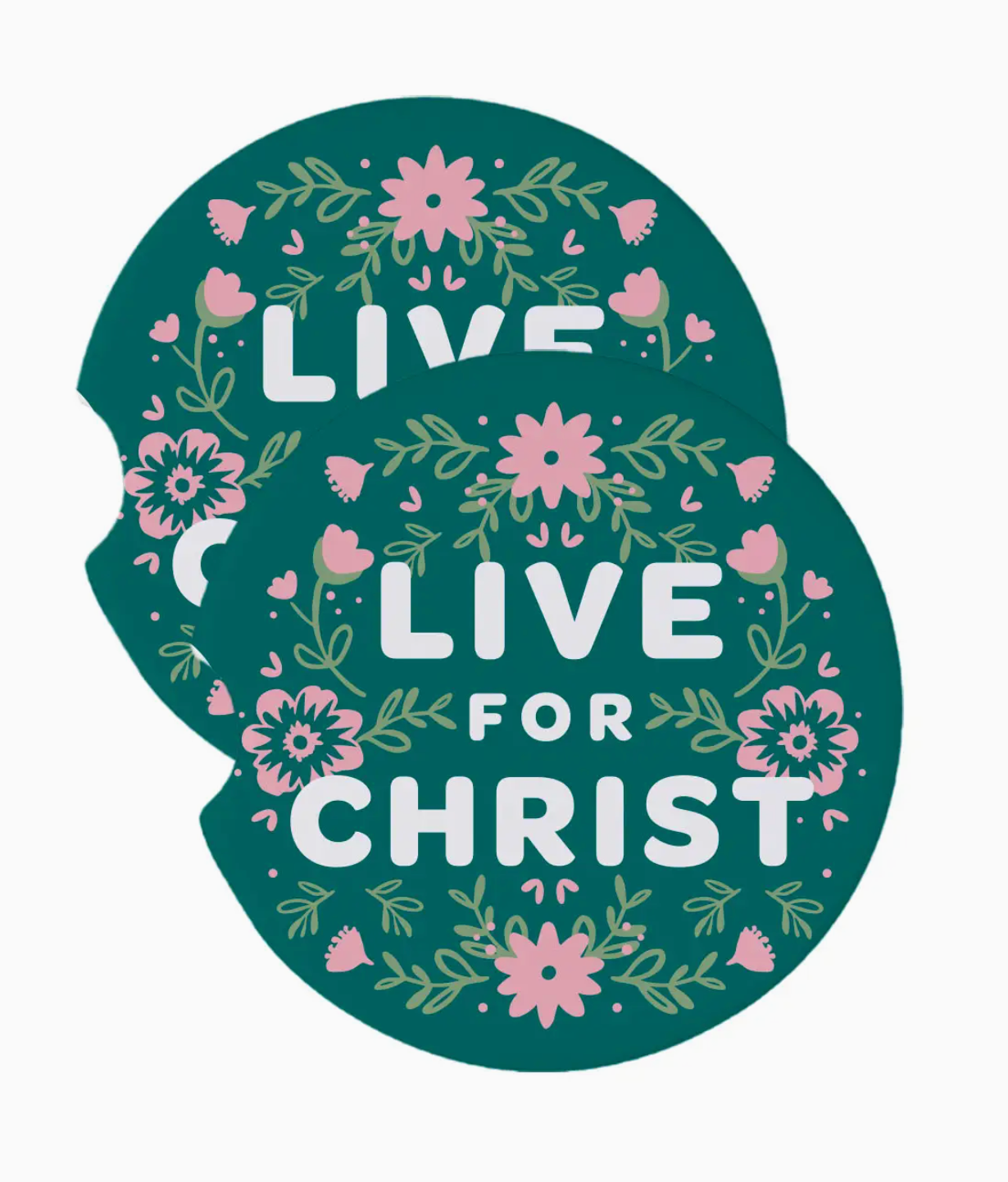 Live for Christ Car Coasters