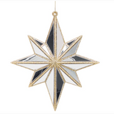 Silver Mirror Starburst Ornament