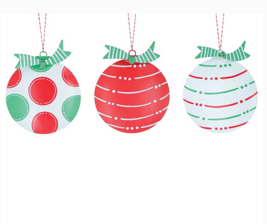 Round Tin Ornaments