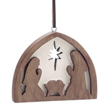 Holy Family Wooden Ornament