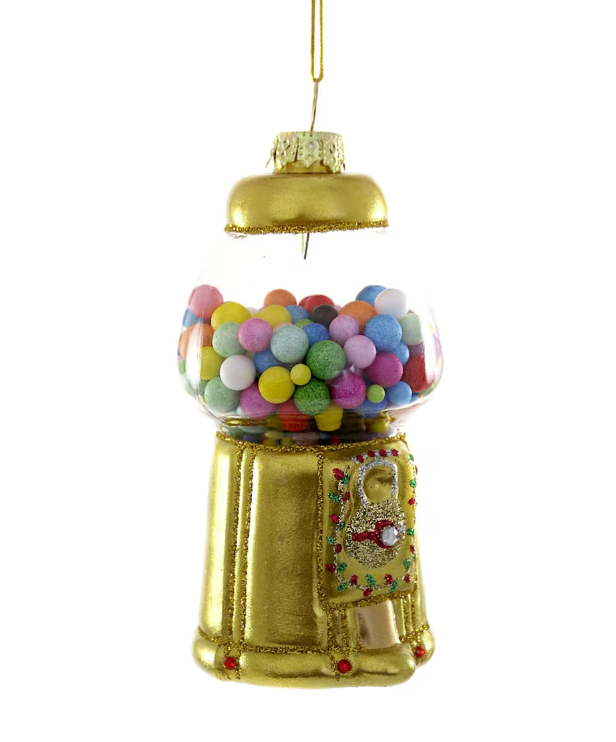 Gumball Machine Glass Ornament