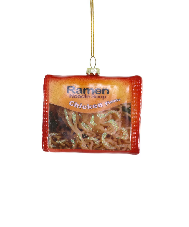 Ramen Noodle Soup Glass Ornament