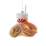 Chick-Fil-A Meal Glass Ornament