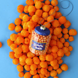 Cheese Balls Glass Ornament