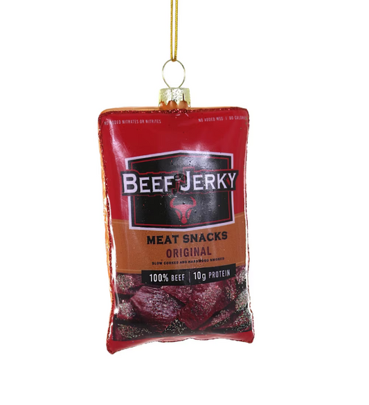 Beef Jerky Glass Ornament