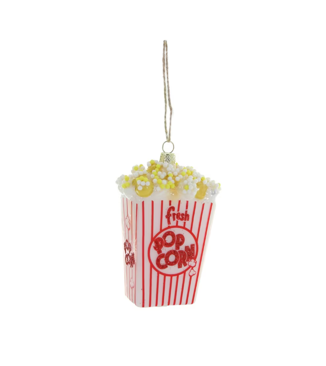 Fresh Popcorn Glass Ornament