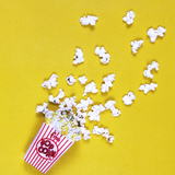 Fresh Popcorn Glass Ornament