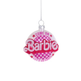 Barbie Party Glass Ornament