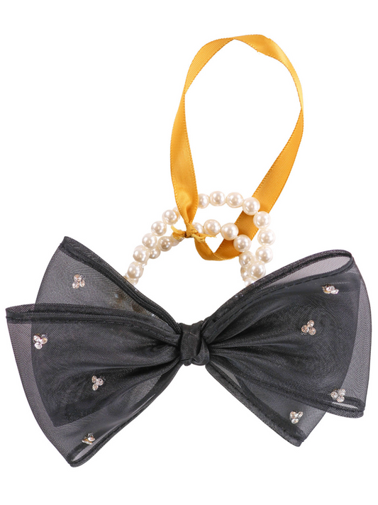 Pearl Bow Hair Ties