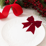 Embossed Wreath Holiday Platter