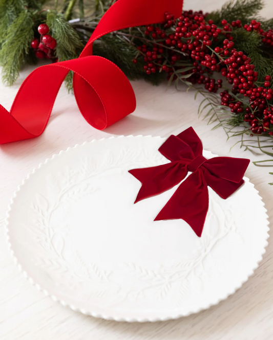 Embossed Wreath Holiday Platter