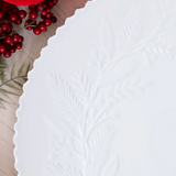 Embossed Wreath Holiday Platter