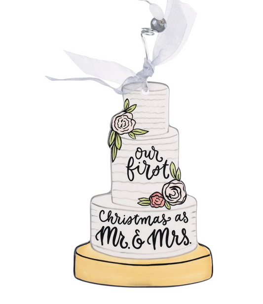 Wedding Cake Flat Ornament