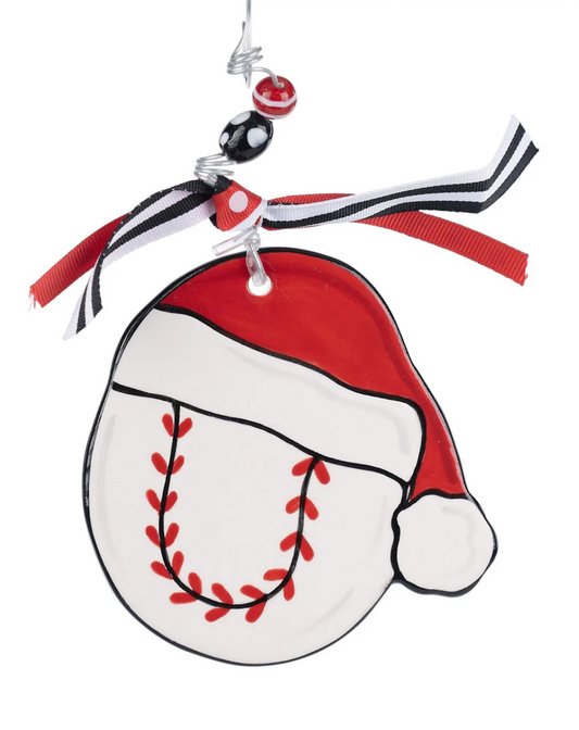 Baseball Flat Ornament