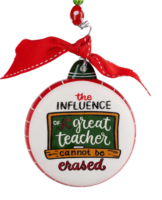 Teacher Blackboard Puff Ornament