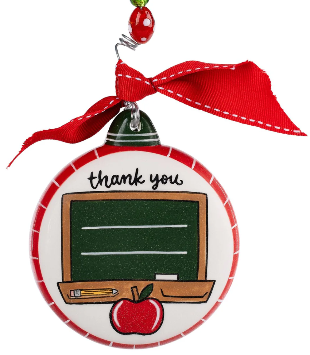 Teacher Blackboard Puff Ornament