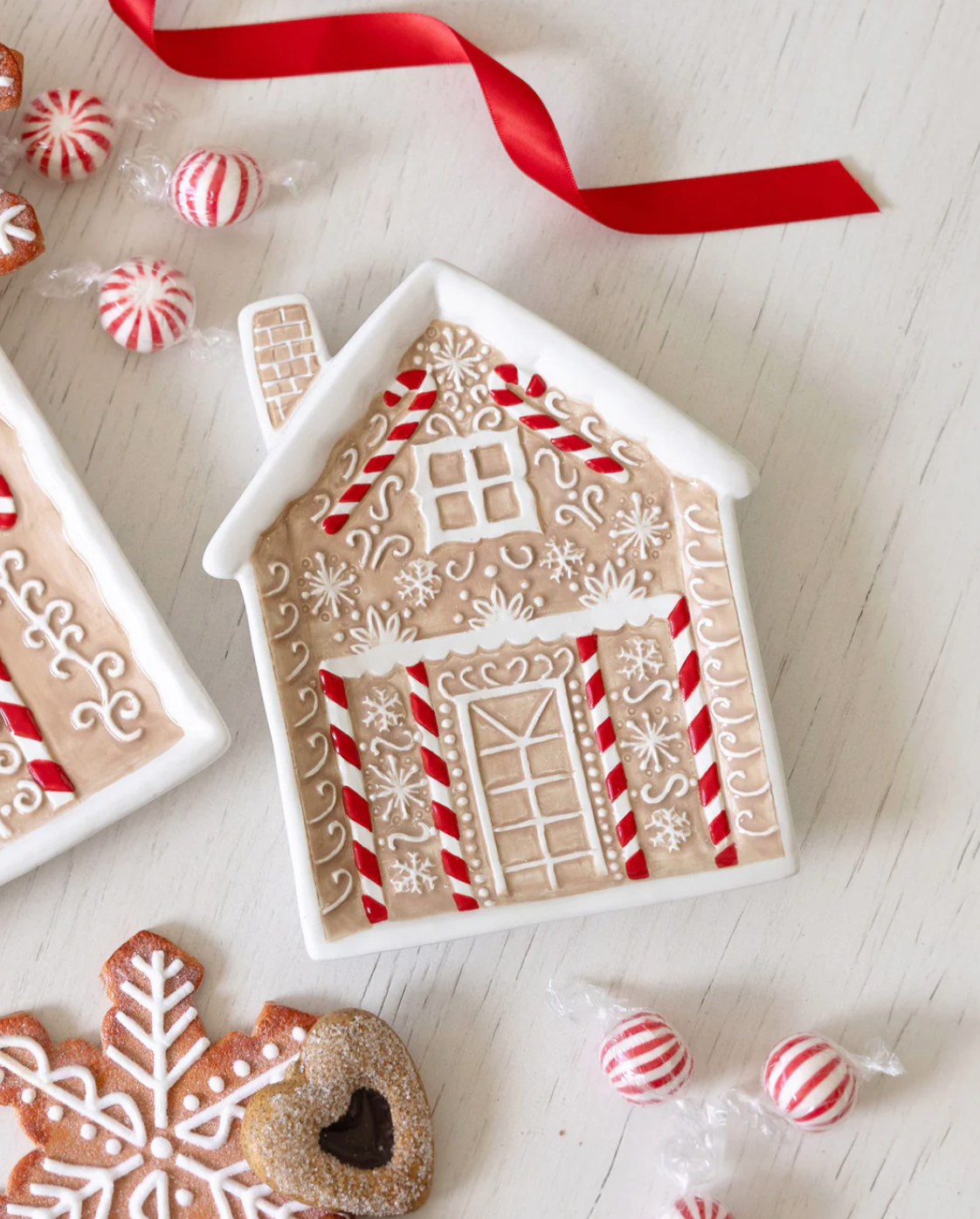 Gingerbread House Appetizer Plate