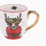 Merry Christmas Reindeer Mug