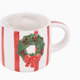 Merry & Bright Wreath Mug