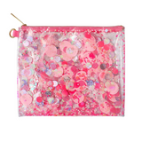 Pink Party Confetti Everything Pouch