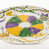 King Cake Mardi Gras Platter