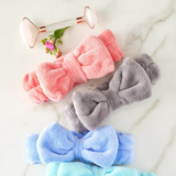 Plush Bow Spa Headbands