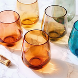 Pastel Acrylic Stemless Wine Glass (Set of 6)