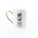 Gold Handle Mug Topiary