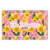 Custom Spring Has Sprung Floral Door Mat