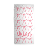 Custom Coquette Bow Stack Towel