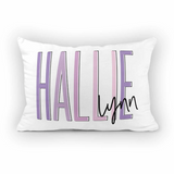 Custom Two Name Travel Pillow