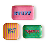 Metal Trinket Trays with Sayings