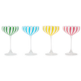 Hand-Painted Coupe Glasses