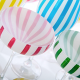 Hand-Painted Coupe Glasses