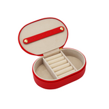Leah Oval Travel Jewelry Case