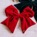Magnetic Velvet Bow | Red