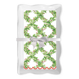 Holly Berry Guest Towel & Ceramic Wave Tray