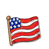 US Flag Pole Door Hanger Mini