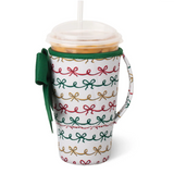 Christmas Bows Large Iced Cup Coolie