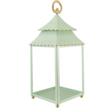 Metal Scalloped Lanterns- Mint