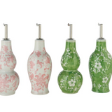 HandPainted Stoneware Oil Cruet