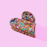 Happy Heart Confetti Hair Clip
