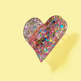 Happy Heart Confetti Hair Clip