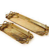 Gold Bows Serving Trays