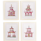 Pink Pagoda Wall Art