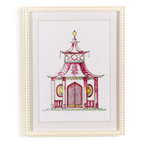 Pink Pagoda Wall Art