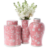 Pink Chinoiserie Vase