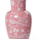 Pink Chinoiserie Vase