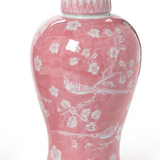 Pink Chinoiserie Vase