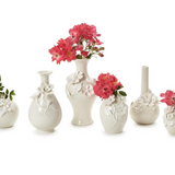 Mini Vases Sculpted Flowers